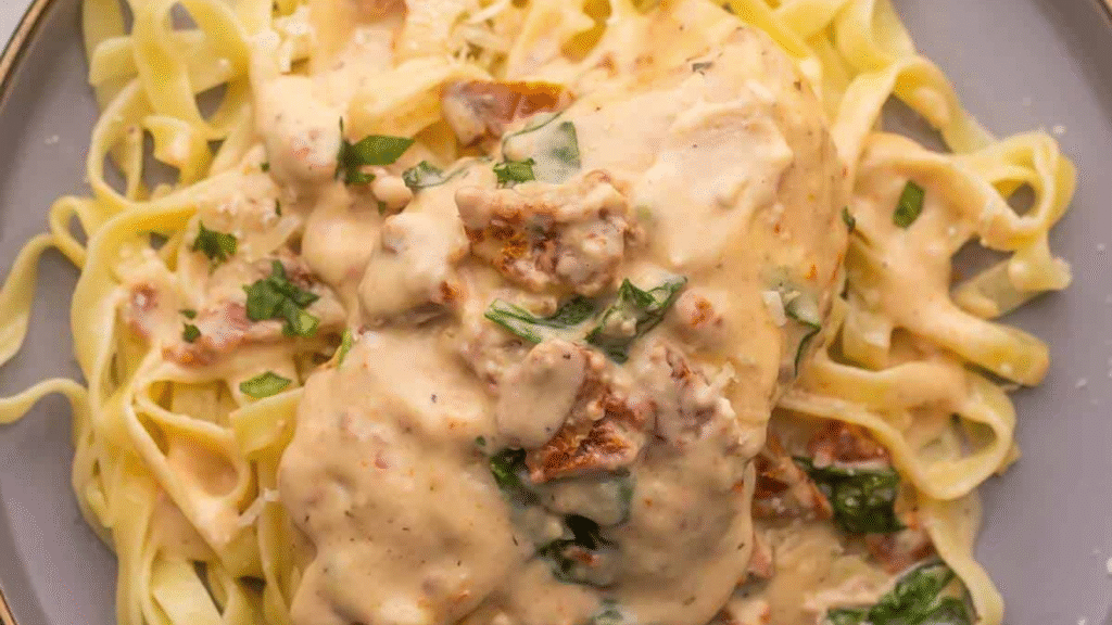 tuscan chicken crock pot