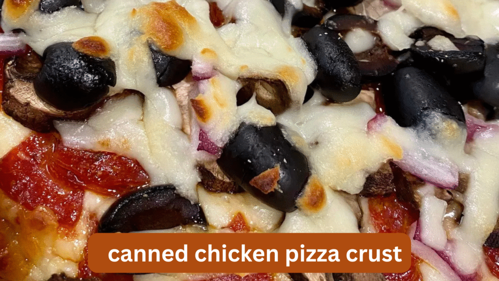   canned chicken pizza crust